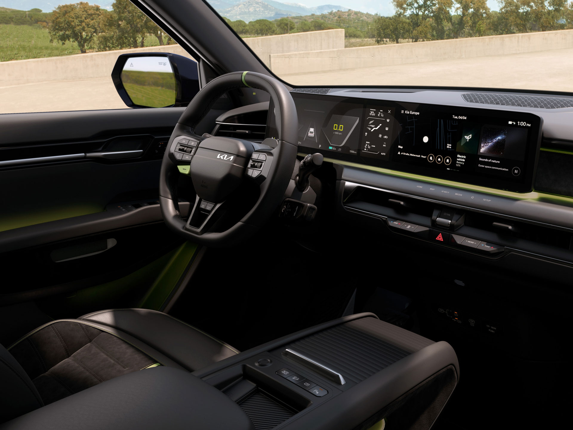 EV9 GT frint digital light pattern