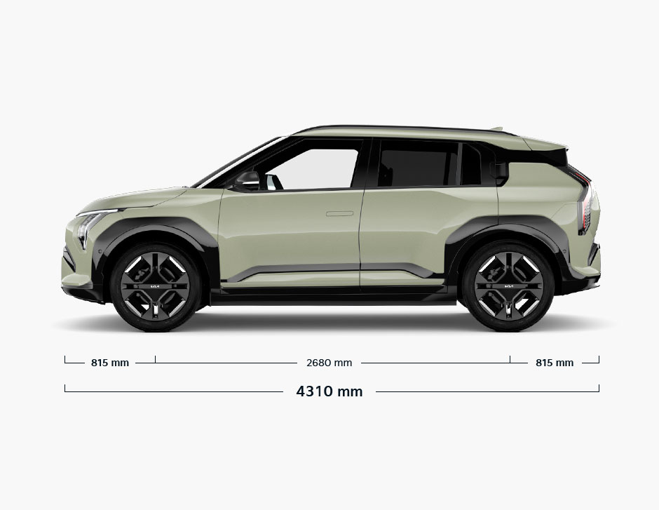 Kia EV3 Abmessungen Seitenansicht